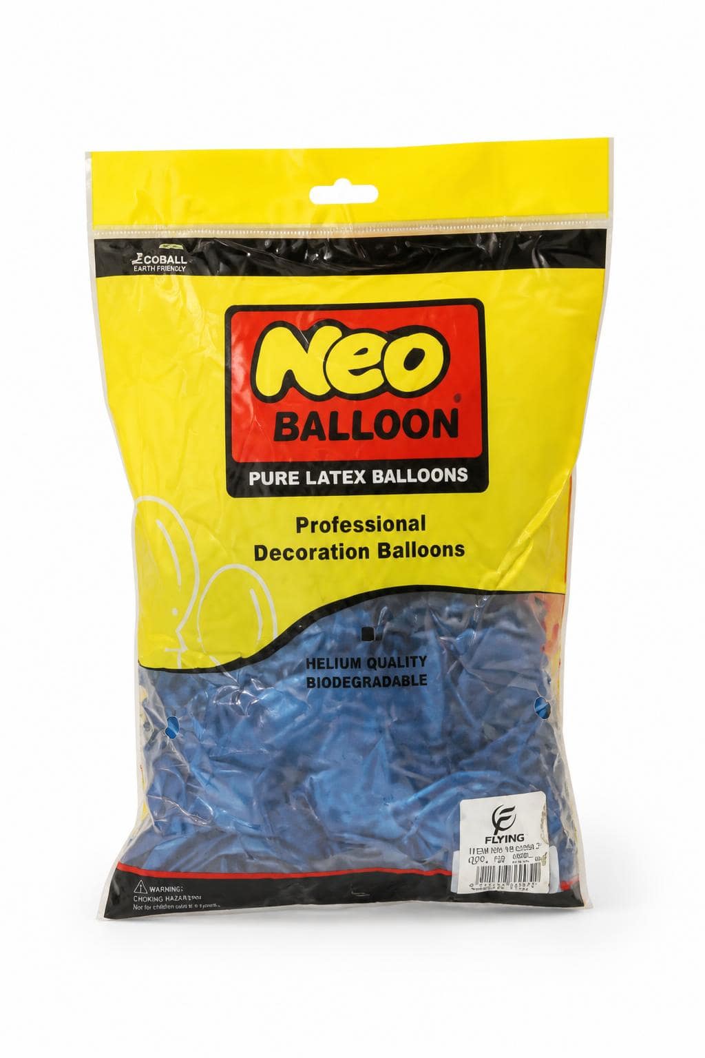 e32229ba-d3eb-48aa-8fc6-ac469388f90a.jpg كيس بوالين Neo BALLOON لاتكس أزرق 50 بالون - موديل 13770 - الصورة 1