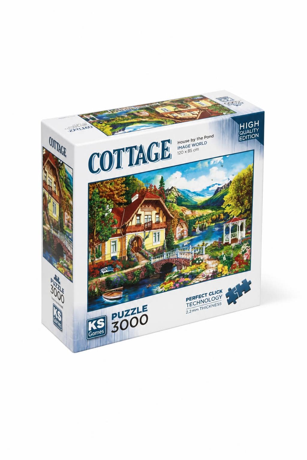 e4082537-f183-41f7-ae14-3879f68a7fca.jpg بزل KS Games Cottage 3000 قطعة 120 × 85 سم - موديل 16322 - الصورة 1