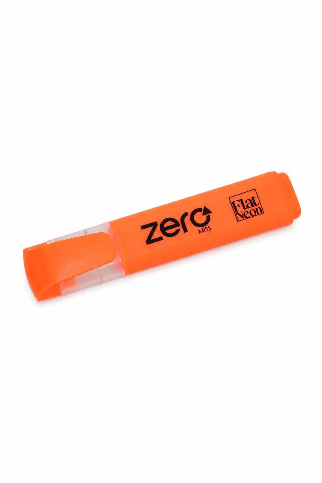 e6b80a6c-3acb-4cf5-8a28-47e38d9319c0-1.jpg قلم هاي لايتر zero MISS Flat Neon برتقالي - موديل 16468 - الصورة 1