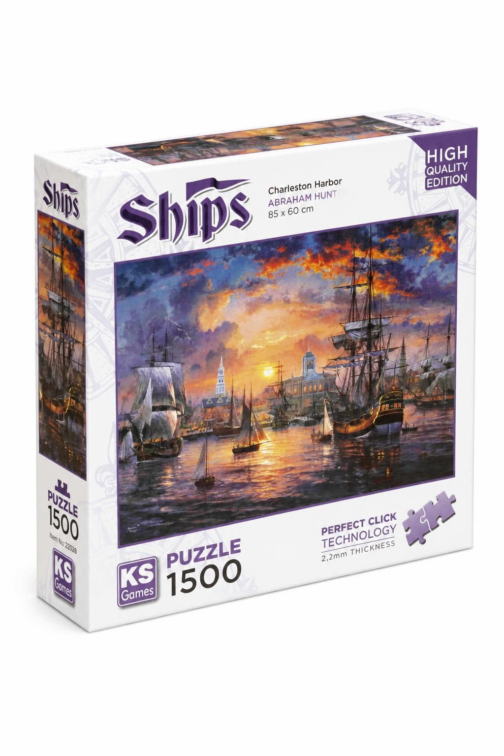 e7a8b734-7350-406e-993a-8abf51b78131.jpg بازل KS Games Ships Charleston Harbor 1500 قطعة - موديل 12433 - الصورة 1