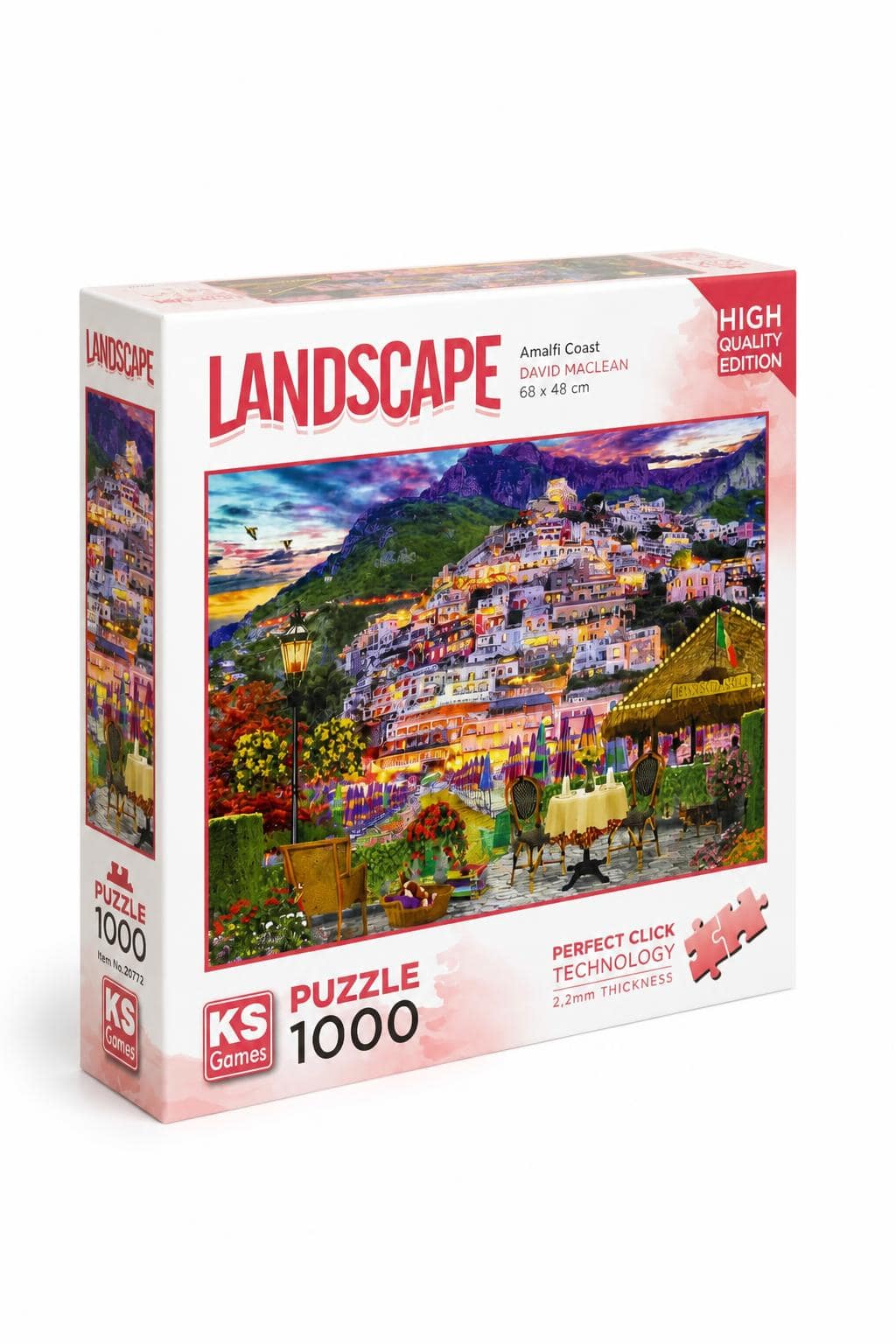 edd2220c-ac73-4100-a37a-a8fe7e132de8.jpg بازل KS Games 1000 قطعة Amalfi Coast - موديل 12444 - الصورة 1