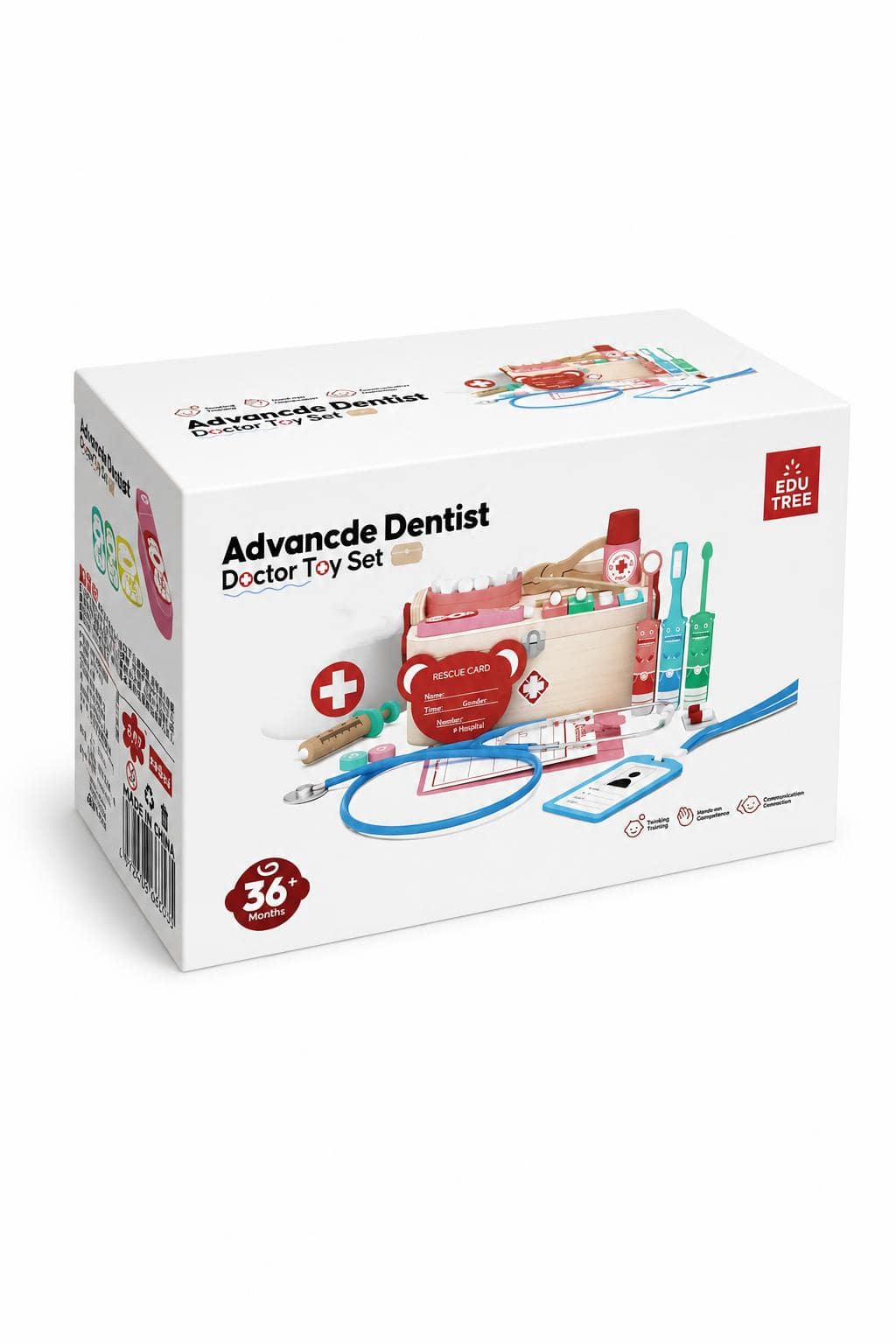 f2a228ae-3083-4a1d-aaa3-321e4da012d2.jpg لعبة طبيب الأسنان الخشبية EDU TREE 8106900 لعمر 36+ شهر - الصورة 1
