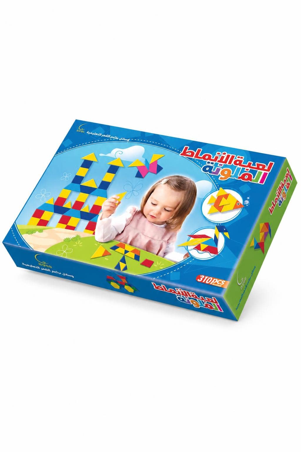 fa4d5bfd-79a2-4a9f-b920-c93e61adf537.jpg لعبة الأنماط الملونة الخشبية 310 قطع كبيرة - موديل 550 - الصورة 1