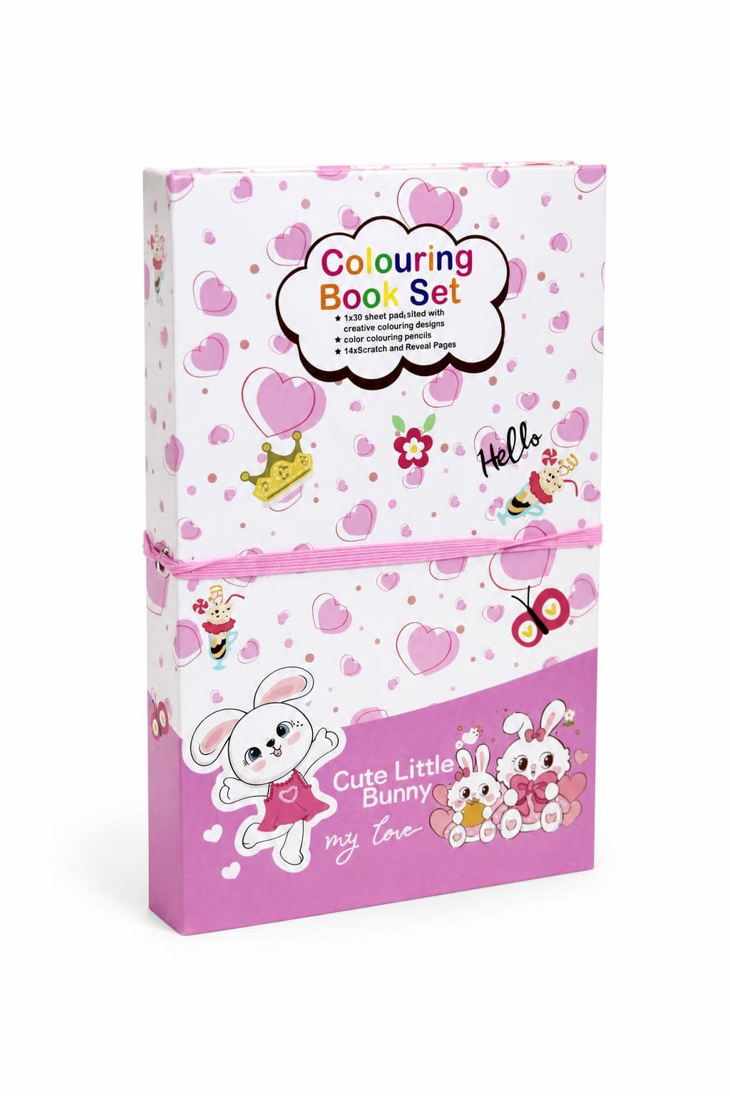 fb6ab938-2029-4740-8fe4-0b8565b7b415.jpg مصنف تلوين وحك Cute Little Bunny مع ألوان خشبية - 6448 - الصورة 1