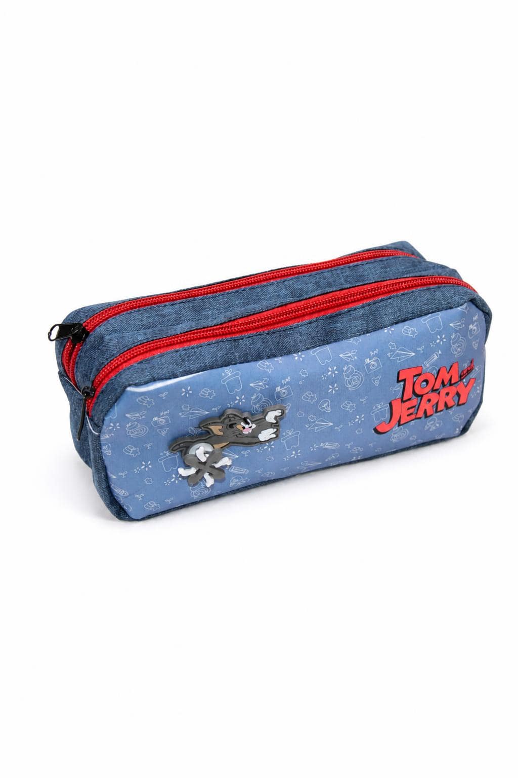 ff5757f9-6931-4f00-ba28-2732db0e210d.jpg مقلمة مدرسية بسحابين وتصميم Tom Jerry - موديل 2388186 - الصورة 1