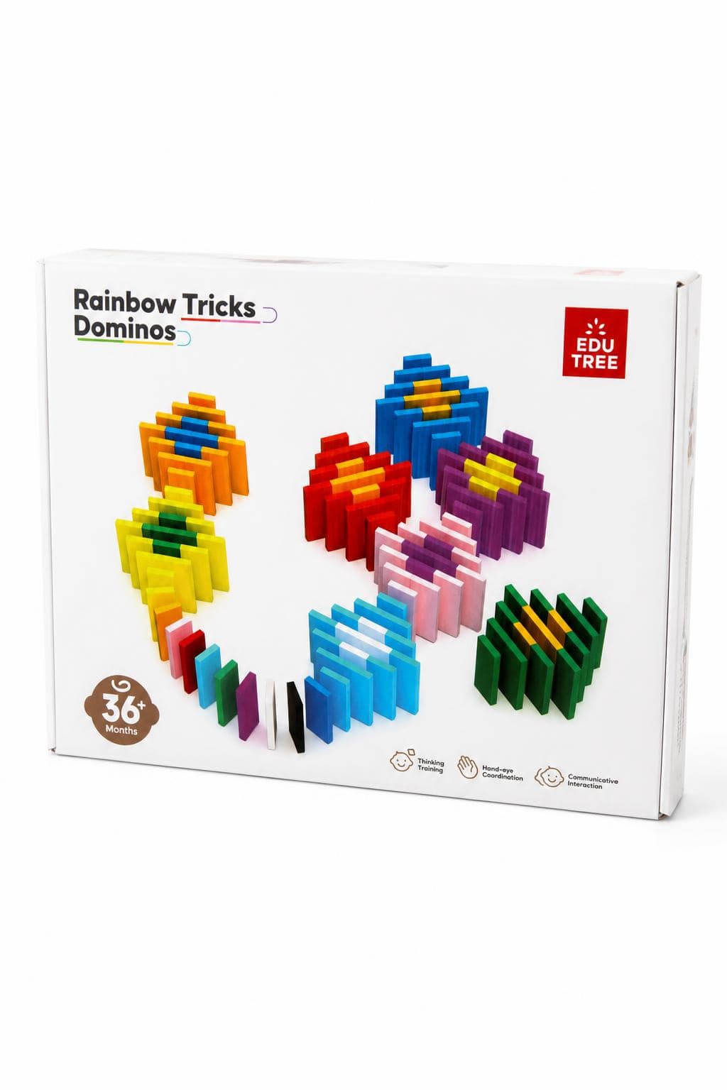ffb62044-9abb-47a9-a172-310142d38bbc.jpg لعبة دومينو خشبية EDU TREE Rainbow Tricks 1000 قطعة - 15950 - الصورة 1