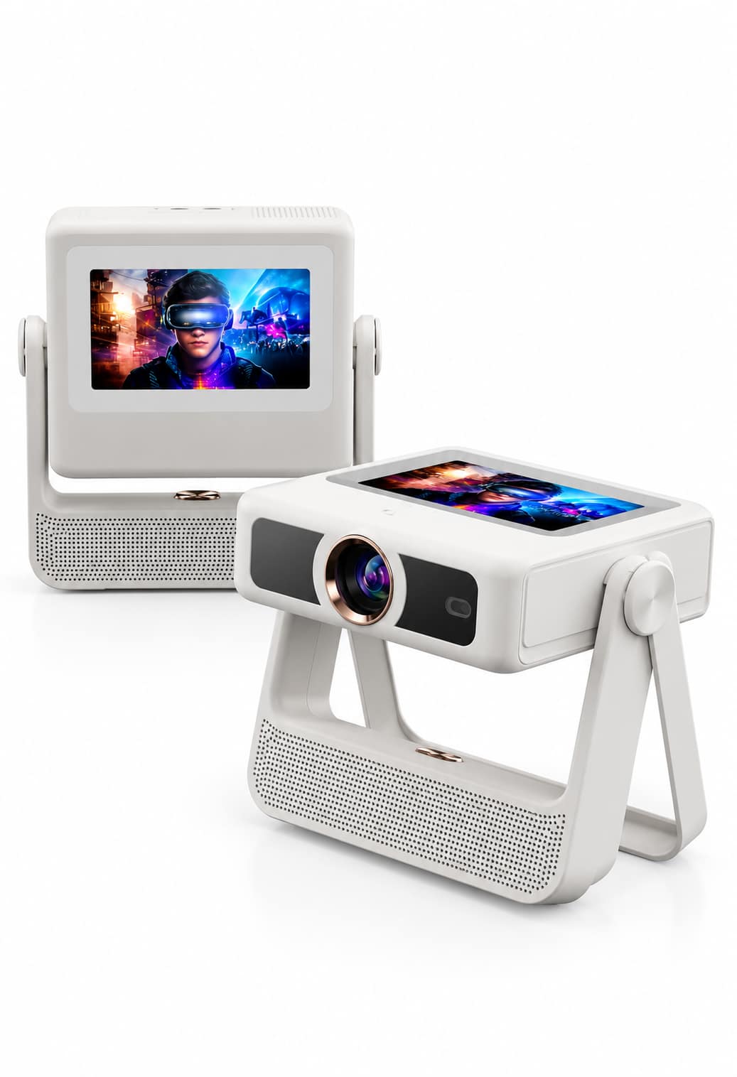 549aa3bc-aa8f-4c5e-a8d8-0c265be25bca بروجكتر ذكي محمول مع تاب شاشة لمس – دعم 4K وWi-Fi 6 وBluetooth 5.2 - الصورة 1
