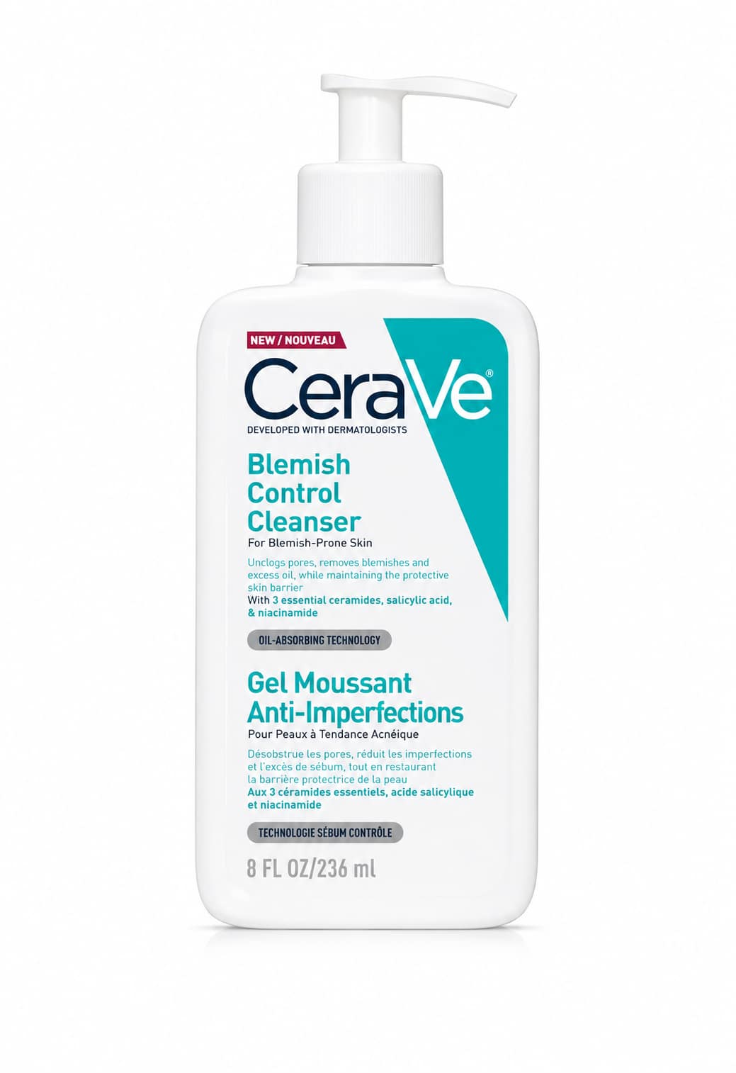 a423af32-8224-4bef-a410-2720b397ee71 غسول CeraVe Blemish Control Cleanser – تنظيف البشرة المعرضة لحب الشباب - الصورة 1