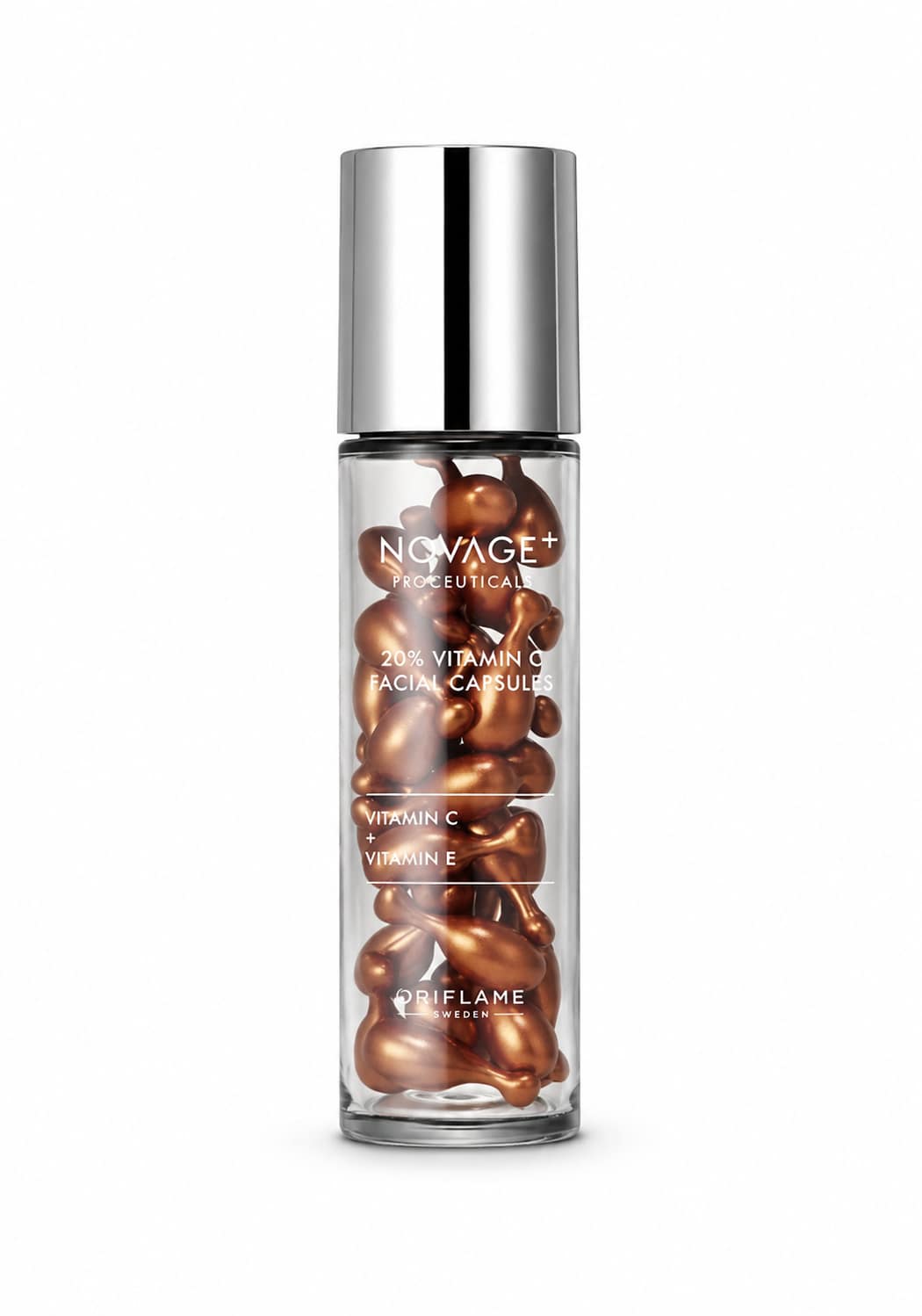 Proceuticals 20% Vitamin C Facial Capsules كبسولات فيتامين C بتركيز 20% من أوريفليم Novage+ – إشراقة فورية وتوحيد لون البشرة - الصورة 1