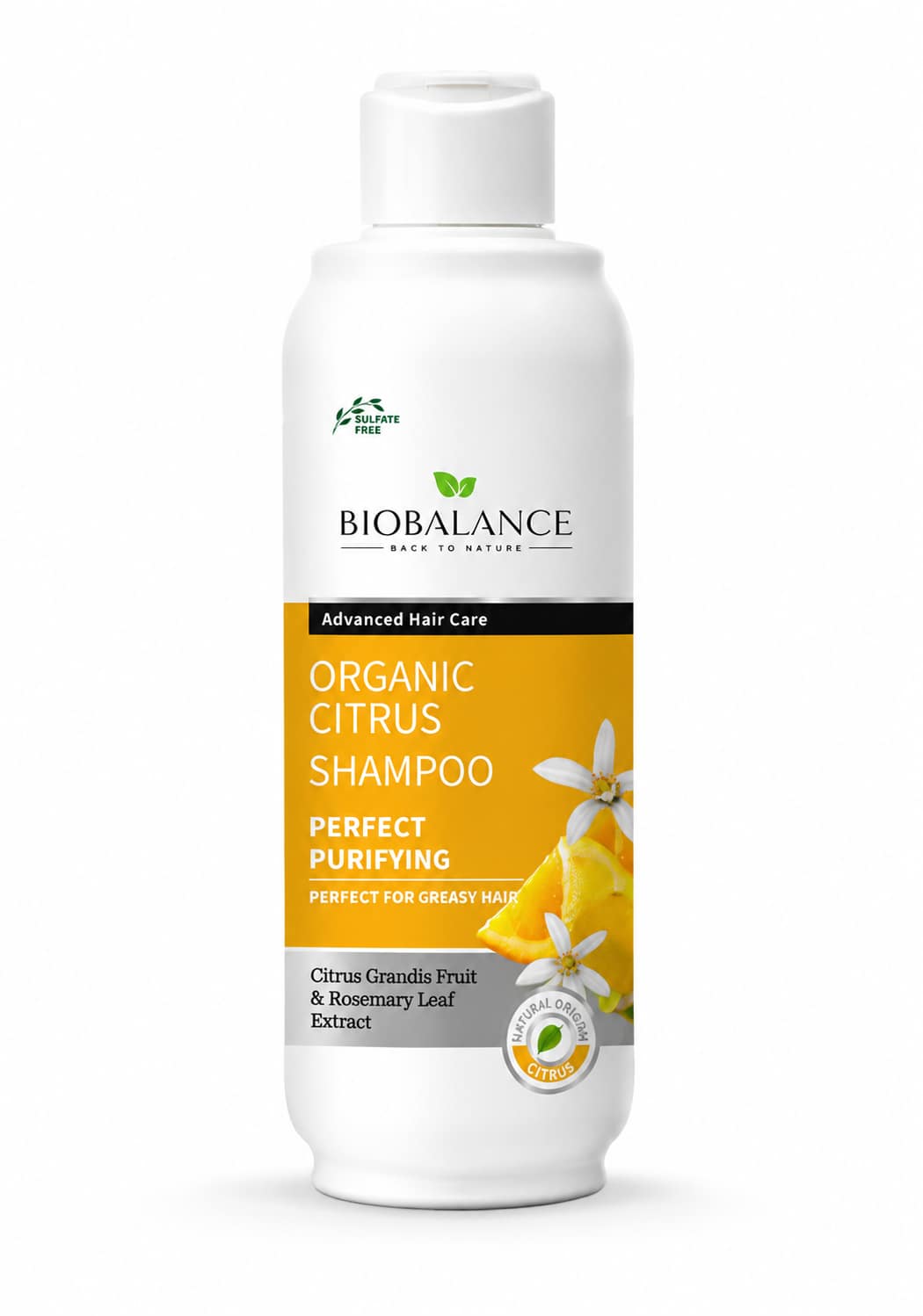 29ffb55f-214c-431f-9a68-230969991787 شامبو BIOBALANCE العضوي بالحمضيات 330 مل – تنقية مثالية للشعر الدهني - الصورة 1