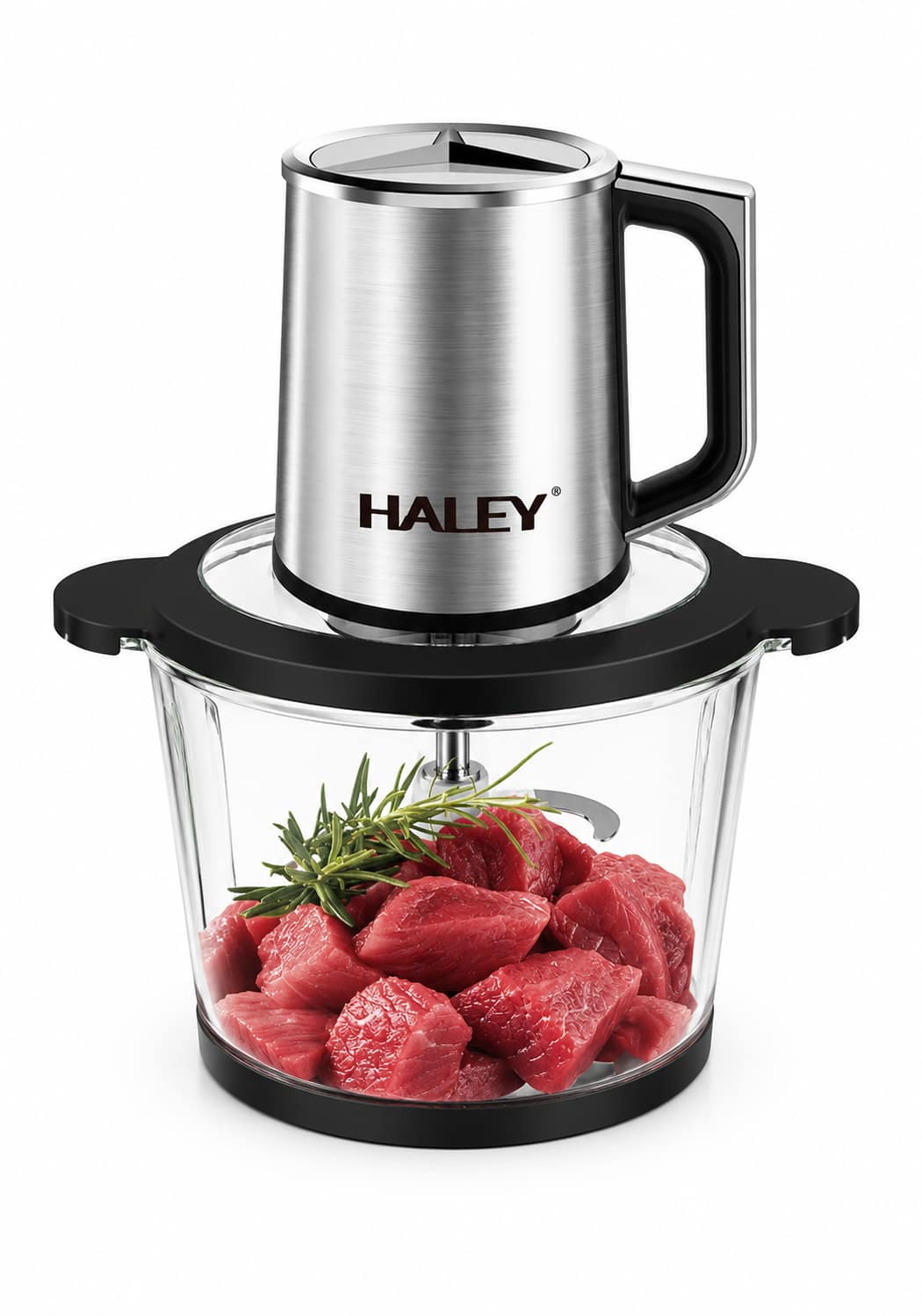 38cac3a5-5293-4a90-b43f-f219b58d3272 مفرمة طعام HALEY 3 لتر – قدرة 500 واط وسرعتان | HY-1233 - الصورة 1