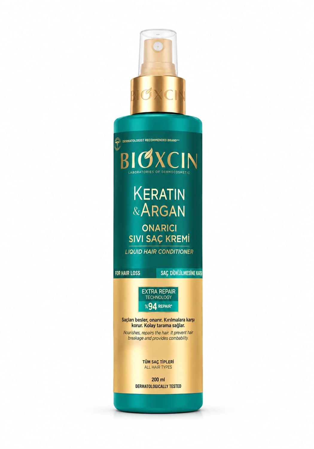 90ed5bff-1fb9-483e-af96-1ea078d8ccb5 كريم شعر سائل Bioxcin Keratin & Argan – ترطيب وإصلاح للشعر التالف 200 مل - الصورة 1
