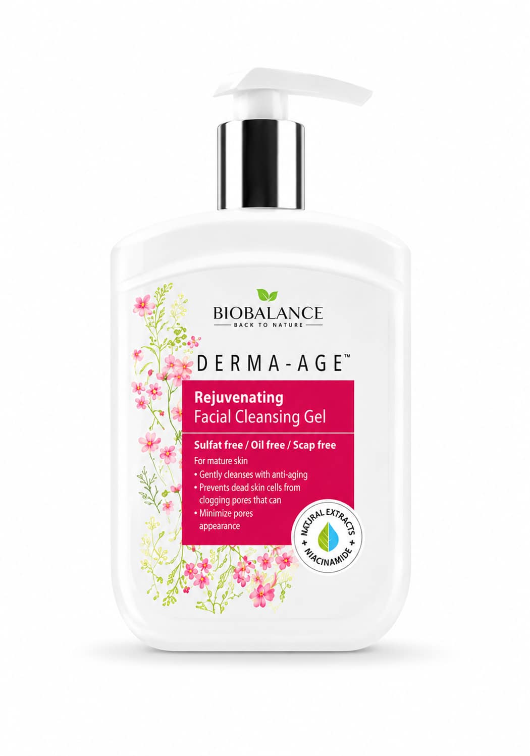 9dd5b41e-3775-4bc1-a4b3-7dc1ce529bb4 جل BIOBALANCE Derma-Age لتنظيف وتجديد الوجه – للبشرة الباهتة 250 مل - الصورة 1