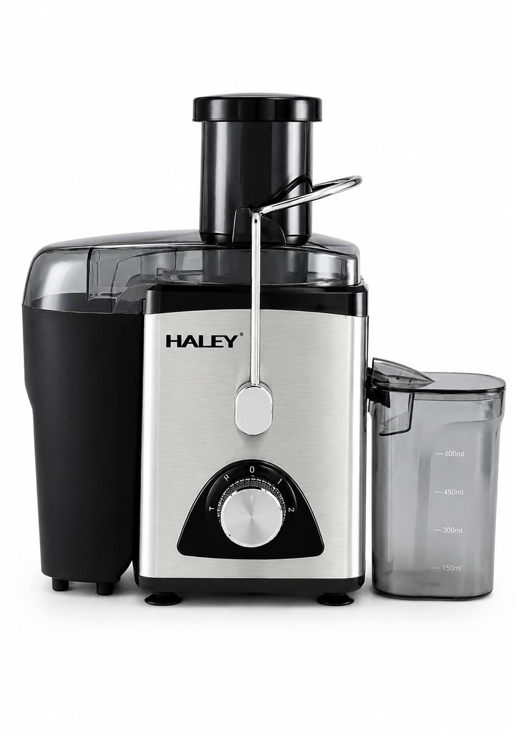 a1df1114-1d75-488e-841d-119711be3221 عصارة فواكه HALEY 2 في 1 بقوة 1000W – فتحة كبيرة 75 مم | HY-964 - الصورة 1