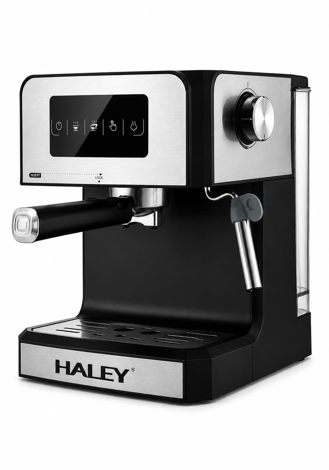 c848eb88-c716-4a14-b270-bac1adc7d60f ماكينة إسبرسو HALEY نصف أوتوماتيك – ضغط 9 بار وقوة 850W | موديل HY-2810 - الصورة 1