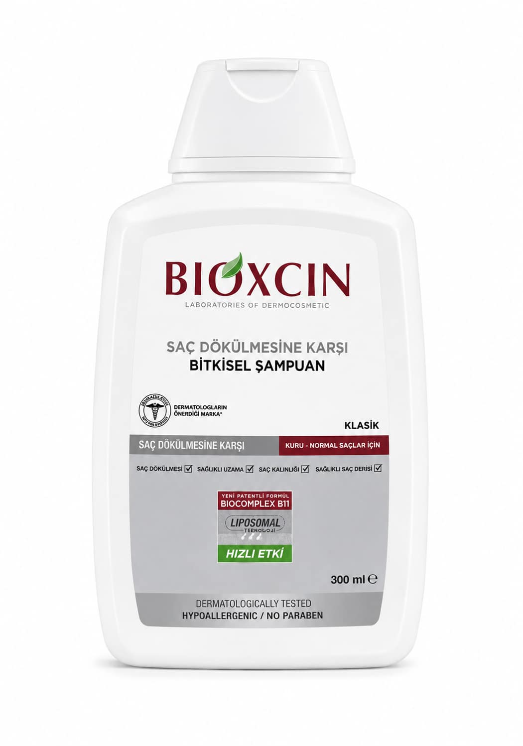 e306d9fe-db59-48d0-8169-914a76b9af39 شامبو Bioxcin Klasik لتساقط الشعر 300 مل – للشعر الجاف والعادي - الصورة 1