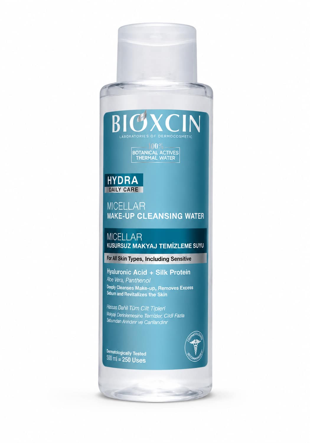 27ac4481-14af-427d-88eb-0df01e79a381 ماء ميسيلار Bioxcin Hydra لإزالة المكياج – لجميع أنواع البشرة | 500 مل - الصورة 1