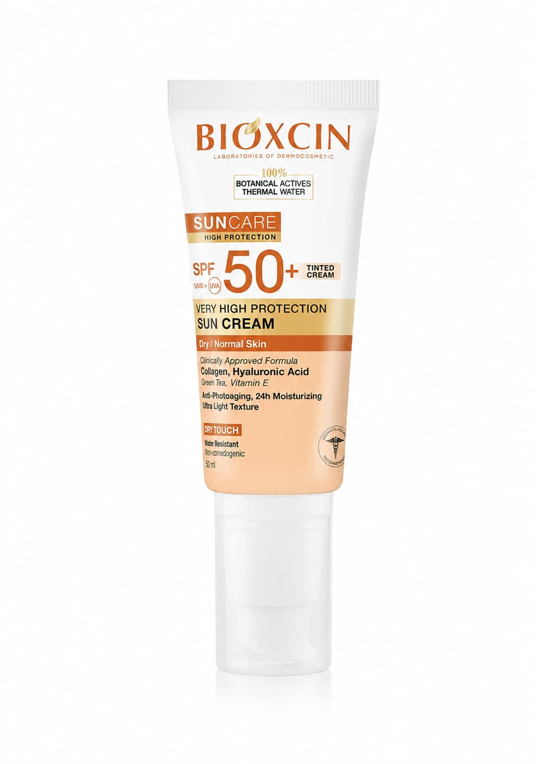444- كريم حماية شمس ملون Bioxcin SPF 50+ للبشرة العادية والجافة – 50 مل - الصورة 1