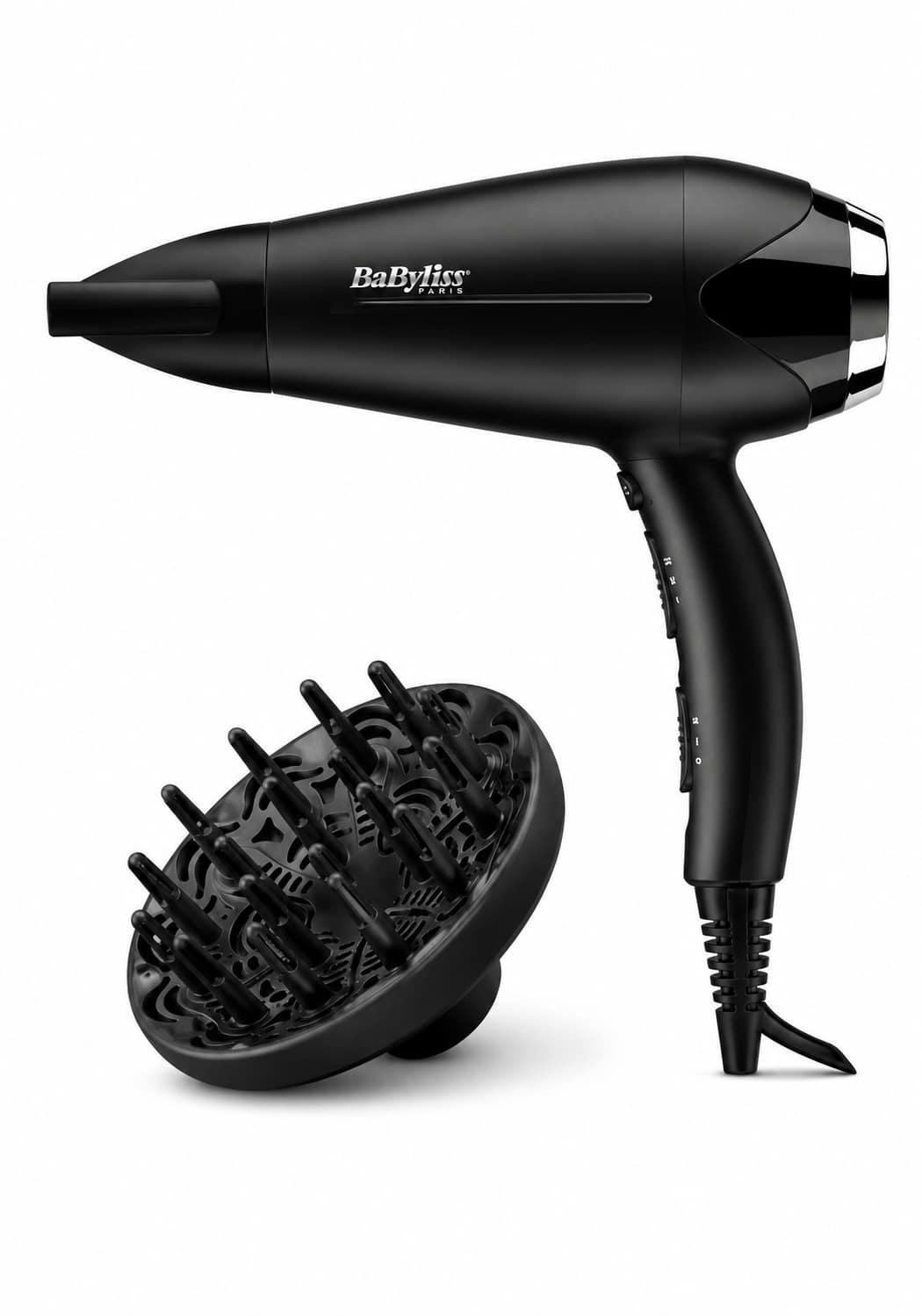 90c3f738-74f4-4517-97c9-08b270fd5f07 مجفف شعر Babyliss الأيوني بقوة 2200 واط مع ملحق موزع هواء - الصورة 1