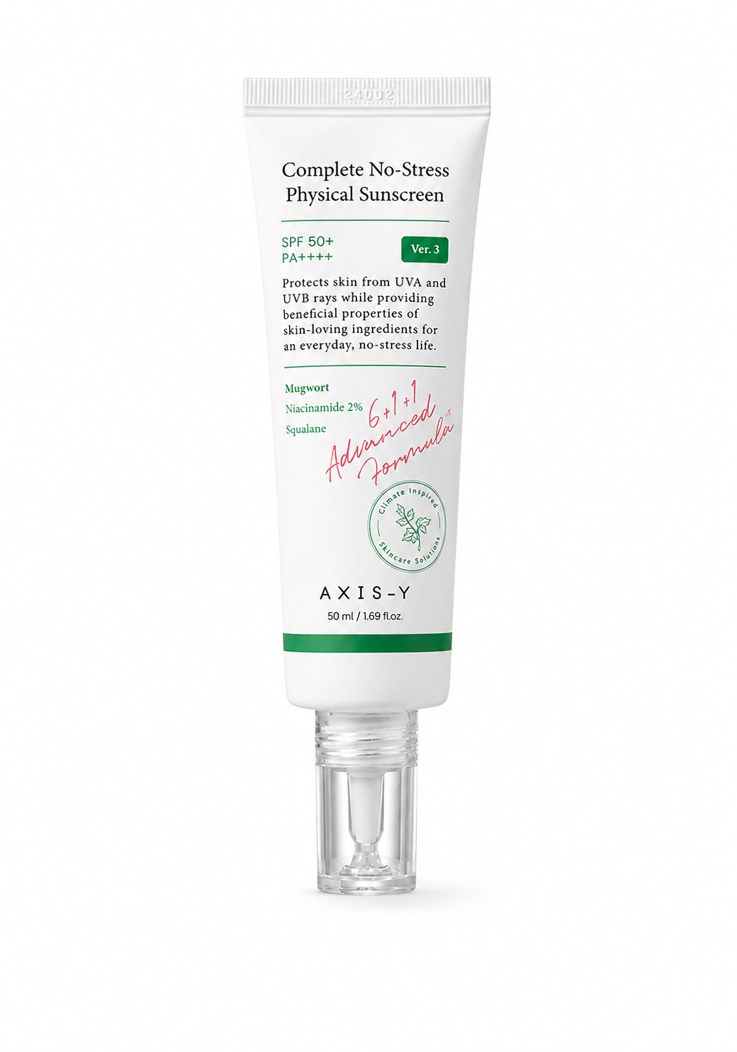 fe027545-c696-46be-9927-7447b3bc2434 واقي شمس AXIS-Y Complete No-Stress SPF 50+ PA++++ Ver.3 – حماية فيزيائية وترطيب خفيف 50 مل - الصورة 1