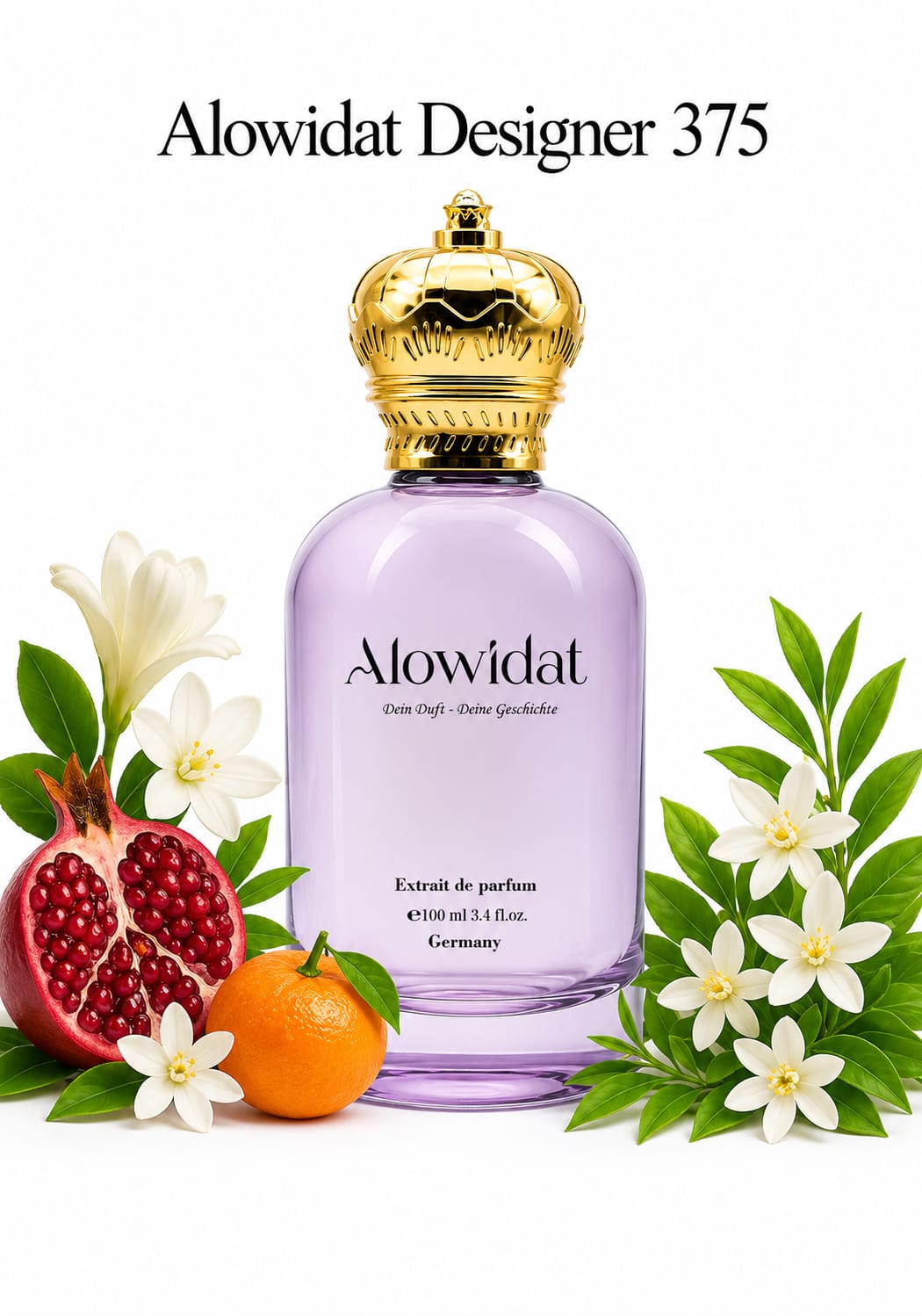 0168064b-cd24-478d-b0a2-4ae579ac1060 عطر نسائي Alowidat Designer 375 – زهري فاكهي بلمسة مسكية دافئة - الصورة 1