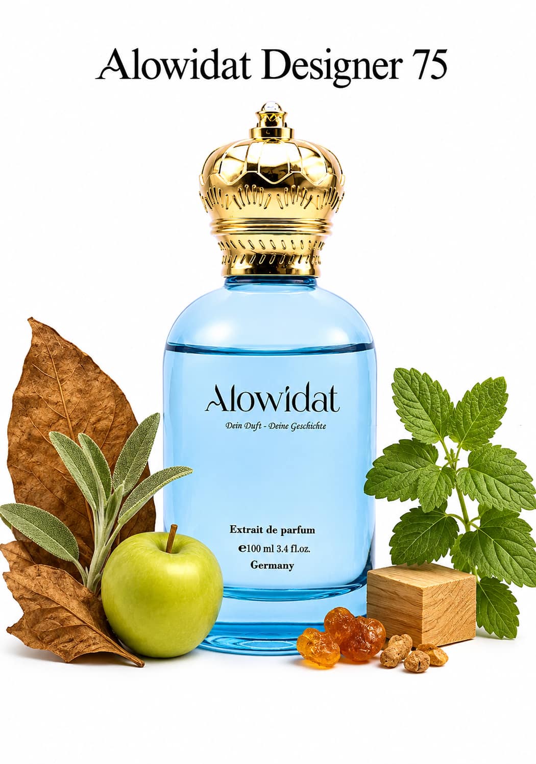 0b0f0564-2fb9-44b7-93aa-490c27ca279c عطر رجالي Alowidat Designer 75 – أخضر عطري بلمسة خشبية دافئة - الصورة 1