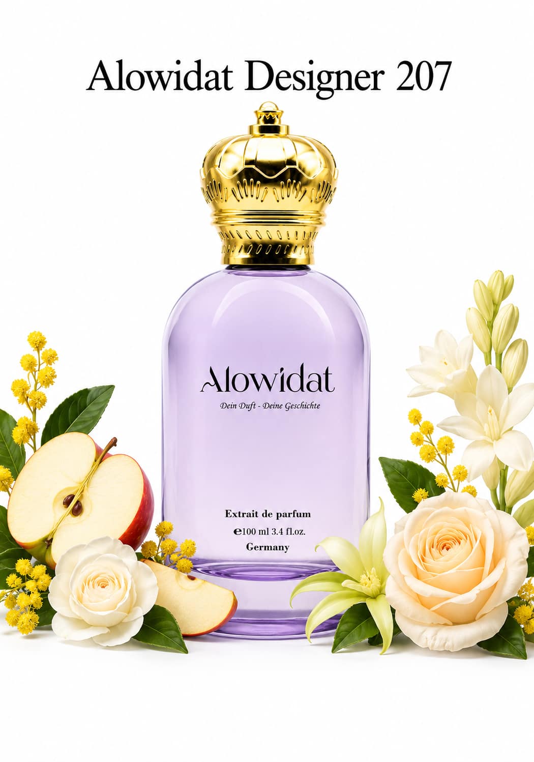 0ff86454-a7b8-4c1e-876c-e20091e3705d عطر نسائي Alowidat Designer 207 – زهري فاكهي بلمسة مسكية ناعمة - الصورة 1