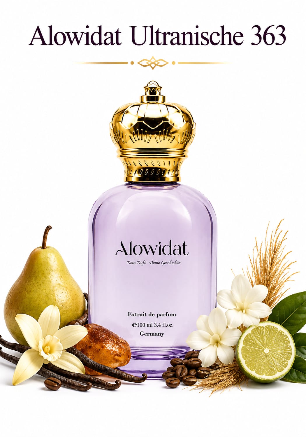 32d44f12-df77-4e41-937c-8ce6e28c596c عطر نسائي Alowidat Ultranische 363 – زهري حلو بلمسة مارشميلو دافئة - الصورة 1