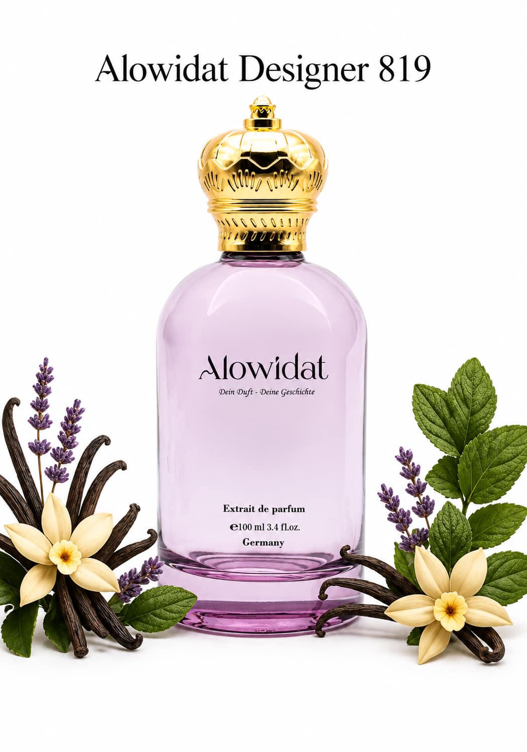 3432df4f-4937-42b1-8378-7a553f761fd9 عطر نسائي Alowidat Designer 819 – فانيلي عطري بلمسة لافندر ناعمة - الصورة 1