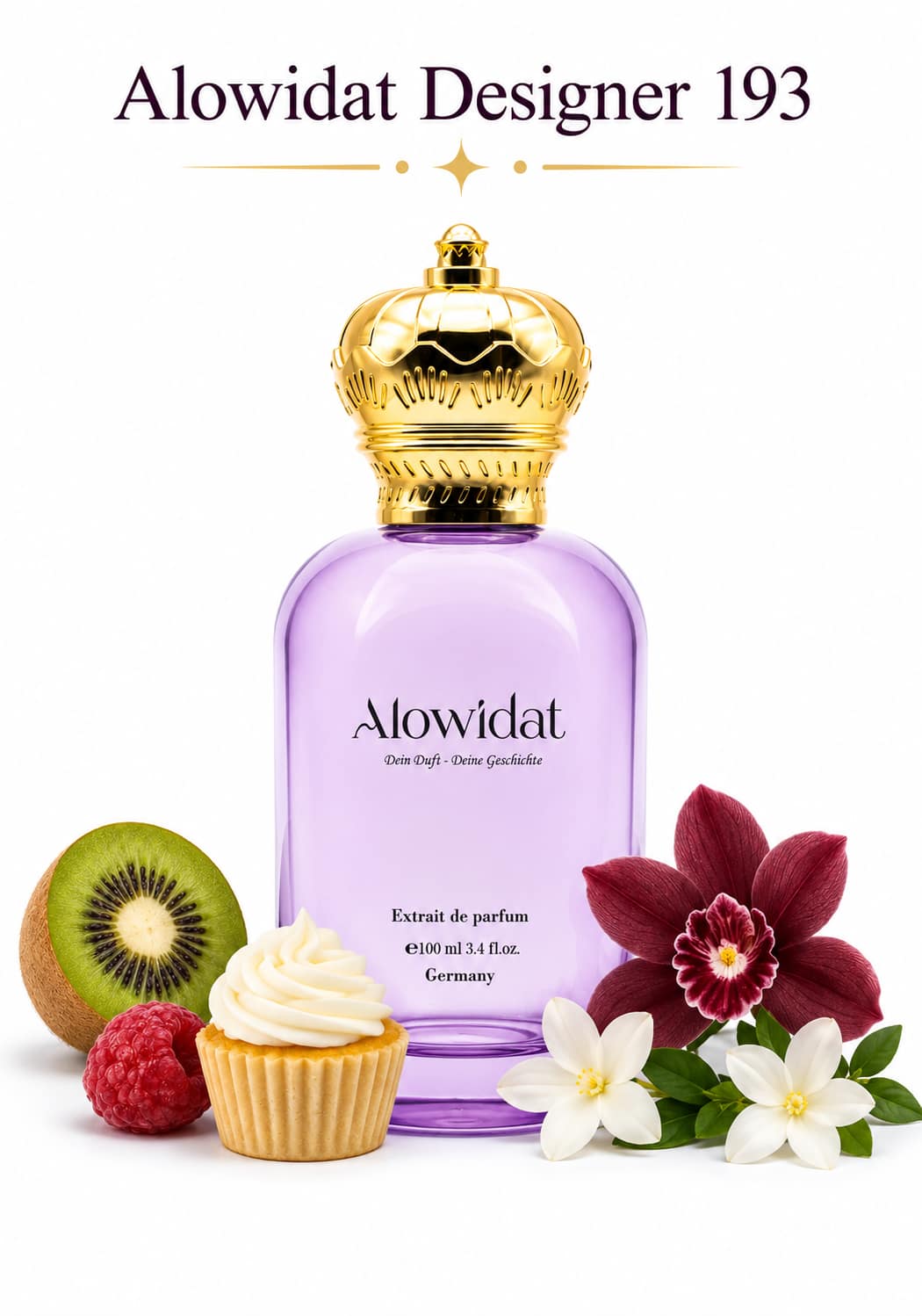 6cbf00c8-9807-4af9-93e9-bc27e8ae3b61 عطر نسائي Alowidat Designer 193 – فاكهي زهري بلمسة كريمية مسكية - الصورة 1