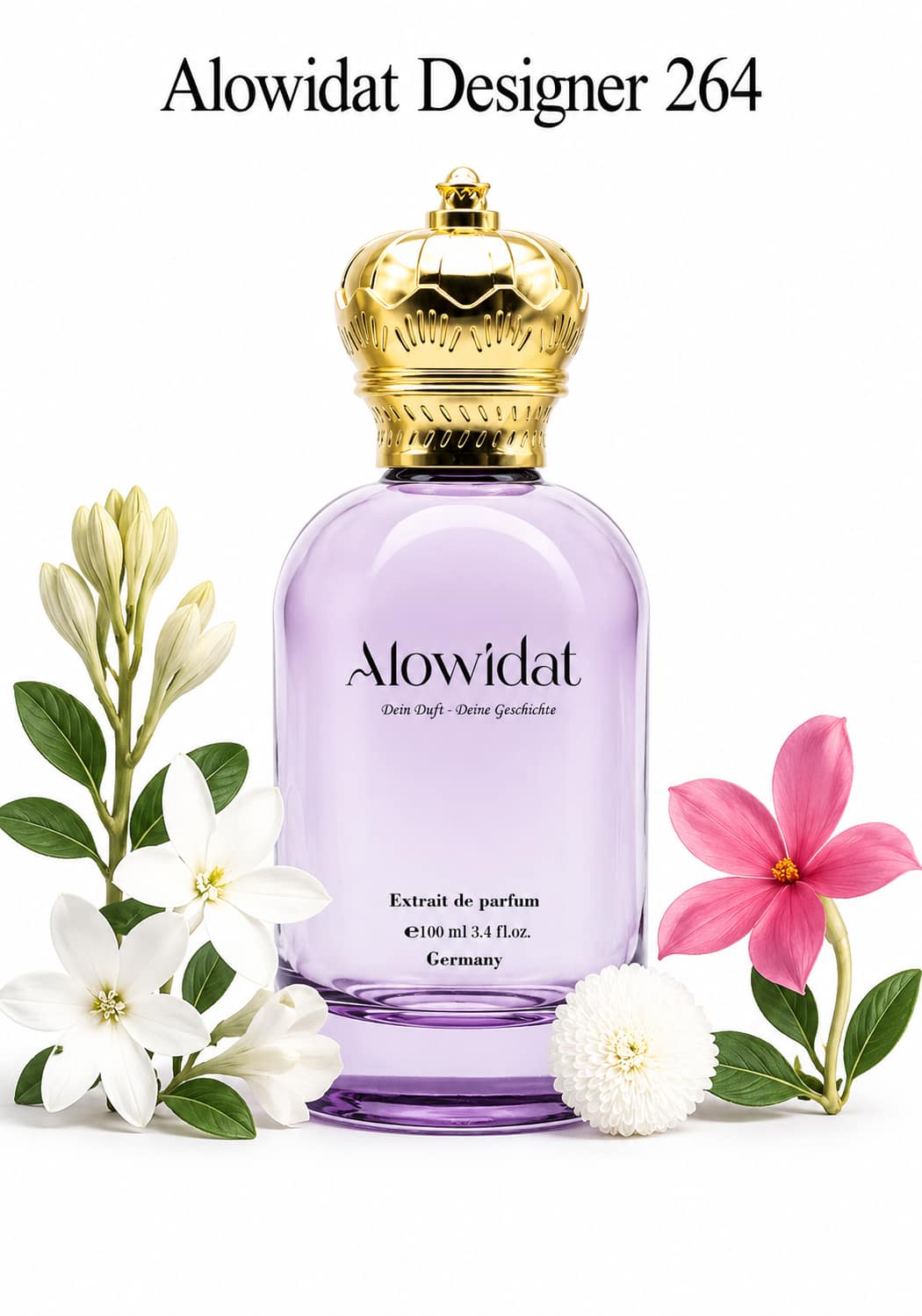 83de1df2-9cb2-4356-b5b2-f05db7d37fab عطر نسائي Alowidat Designer 264 – زهري مسكي بلمسة كريمية ناعمة - الصورة 1
