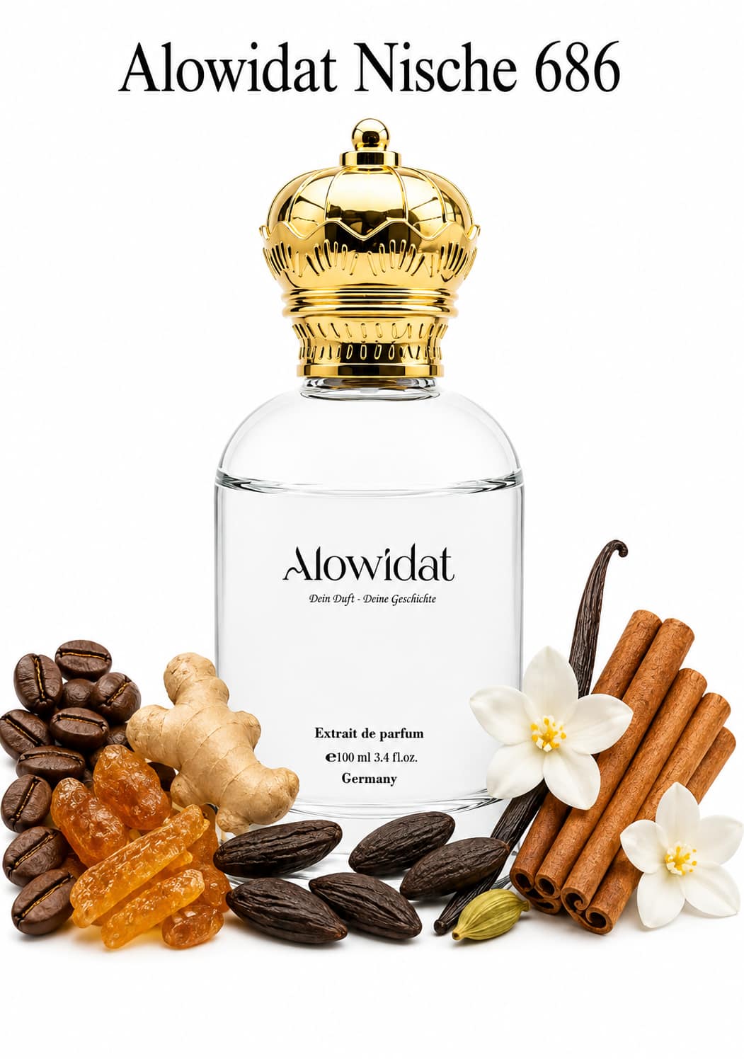 4eea029e-68c2-41dc-a2c8-9443186737c9 عطر للجنسين Alowidat Nische 686 – غورماند متبّل بلمسة قهوة وفانيليا دافئة - الصورة 1