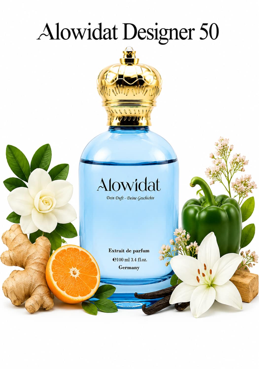 9ffb1cdb-2e3d-4372-9c2f-c78875878d7a عطر رجالي Alowidat Designer 50 – حمضي متبّل بلمسة فانيليا عنبرية - الصورة 1