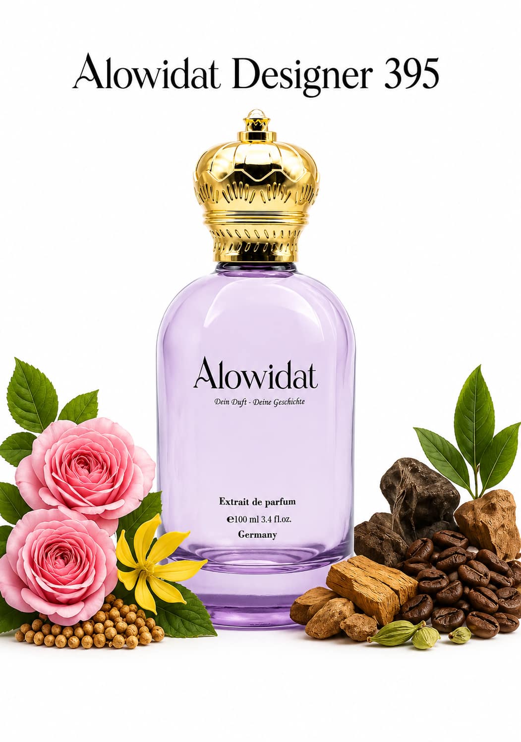 a2475ffa-ee33-4fc5-895e-5a176536f1f9 عطر نسائي Alowidat Designer 395 – زهري خشبي بلمسة دافئة - الصورة 1