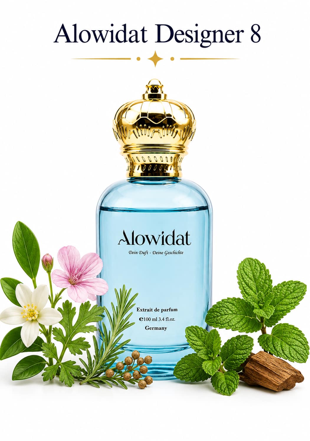 bb0707cf-5057-4478-9202-58f125299cfc عطر رجالي Alowidat Designer 8 – عطري أخضر بلمسة خشبية دافئة - الصورة 1