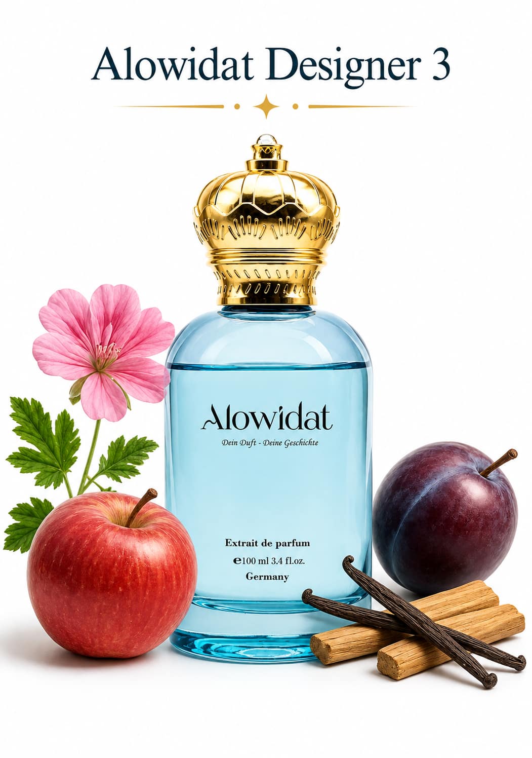 d3bd0e35-fb88-4fed-9ac5-dee3c76a4df7 (1) عطر رجالي Alowidat Designer 3 – فاكهي متبّل بلمسة فانيليا خشبية - الصورة 1