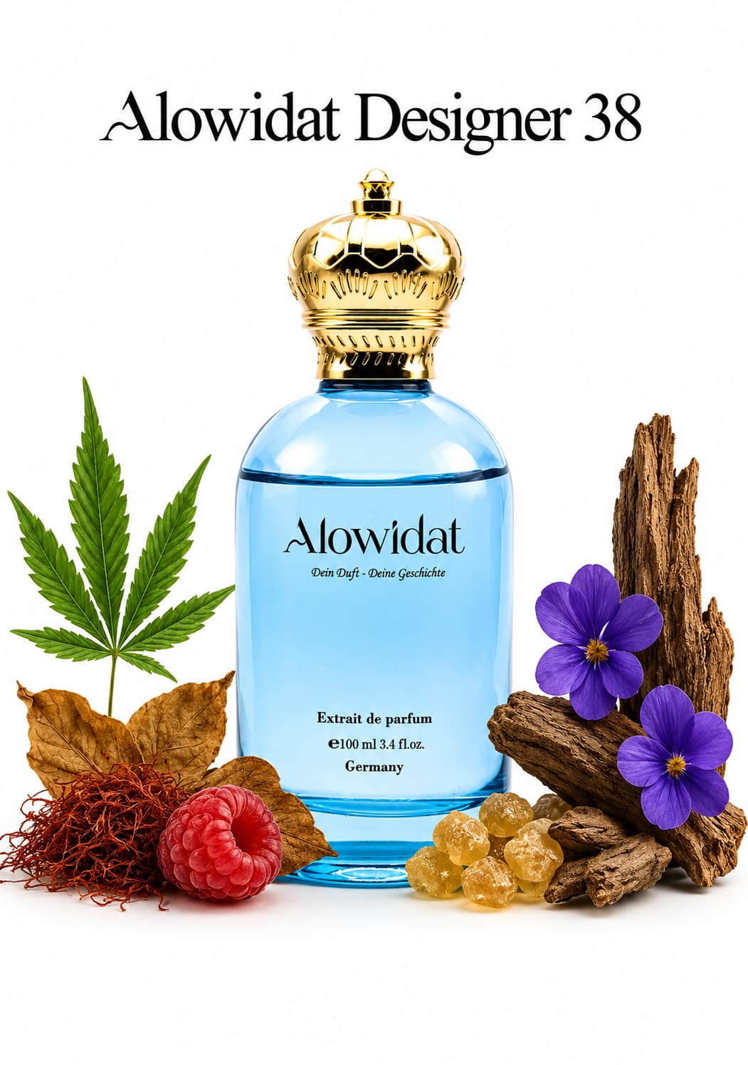 eebb3851-0327-4462-99ae-3674c1fe645a عطر رجالي Alowidat Designer 38 – عطري خشبي بلمسة بخورية عنبرية - الصورة 1