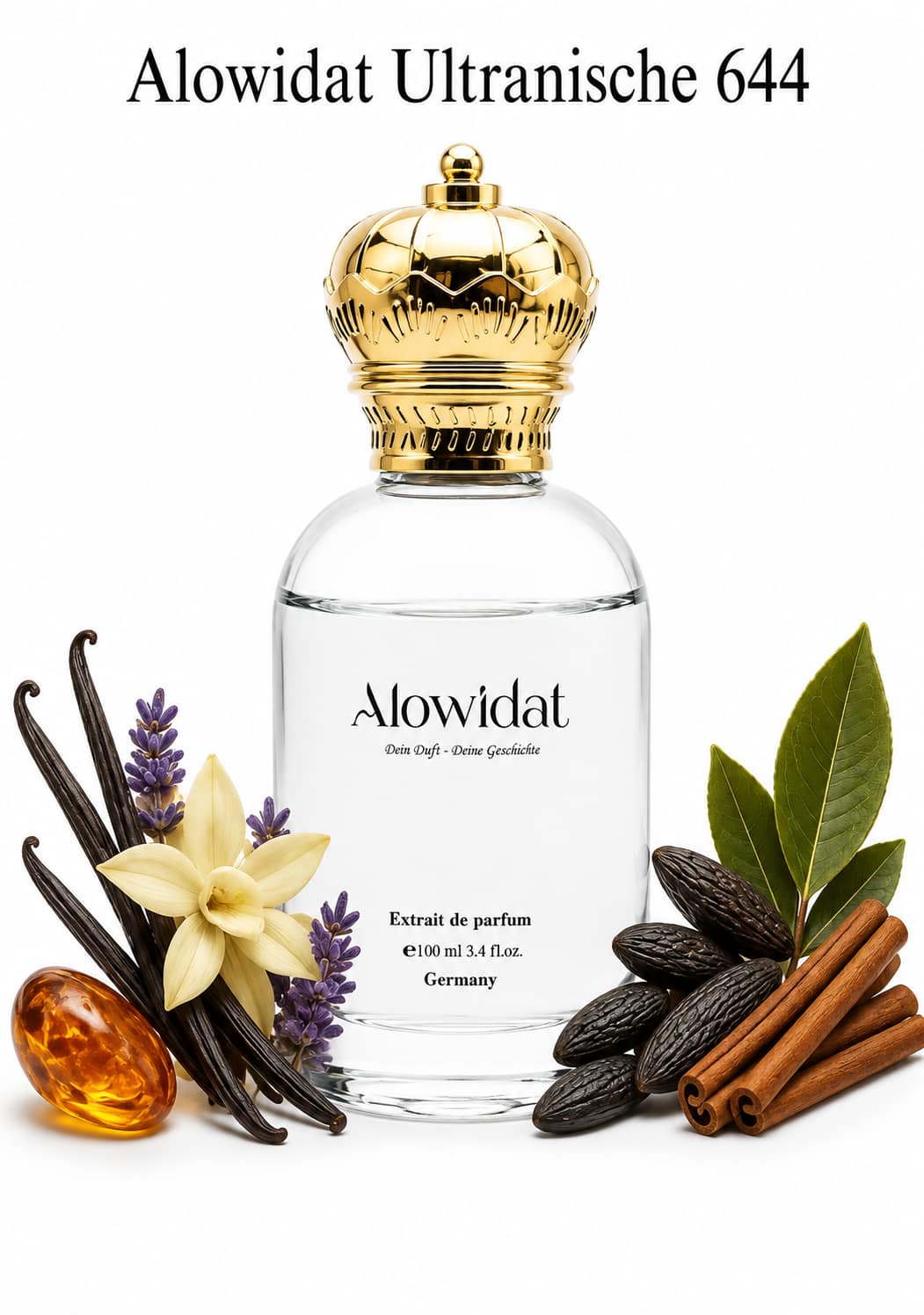 f78fcbfe-5ee6-417e-af18-fc6a9d8204ea عطر للجنسين Alowidat Ultranische 644 – فانيلي عطري بلمسة لافندر وعنبر دافئة - الصورة 1