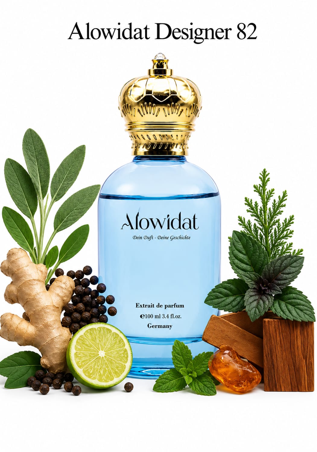 7a0dd658-7b94-4757-9c76-bb37cb4856d2 عطر رجالي Alowidat Designer 82 – متبّل عطري بلمسة عنبرية خشبية دافئة - الصورة 1