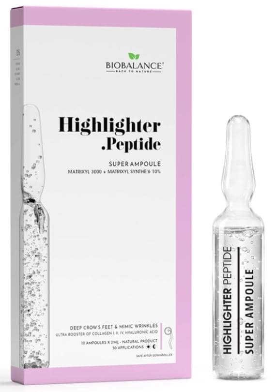 d8ffe155-5f58-4c4e-9464-2d1af179ffcc امبولات Highlighter Peptide Super Ampoule – ببتيدات مكافحة التجاعيد وتنعيم الخطوط الدقيقة من BioBalance - الصورة 1