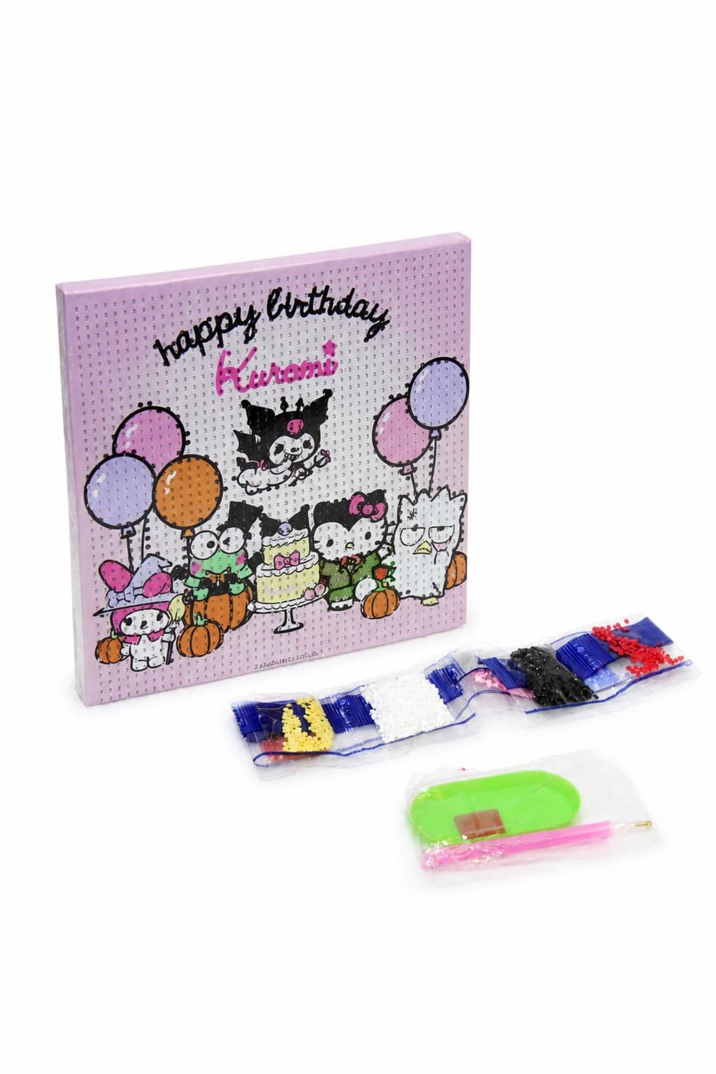 750dcff3-1cb4-4d85-9502-0c6bfa098105.jpg لوحة تلوين ستراس Kuromi بإطار خشبي 20*20 سم - 2049325 - الصورة 1