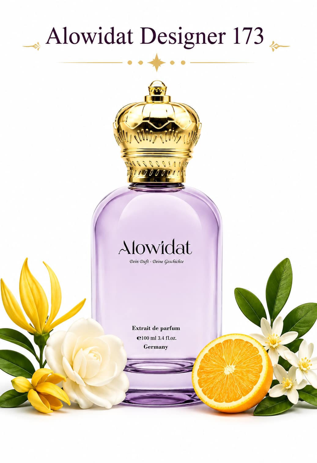 60f0bd98-d3cb-452c-9796-1308cc39d4bd عطر نسائي Alowidat Designer 173 – زهري حمضي بلمسة يلانغ يلانغ دافئة - الصورة 1