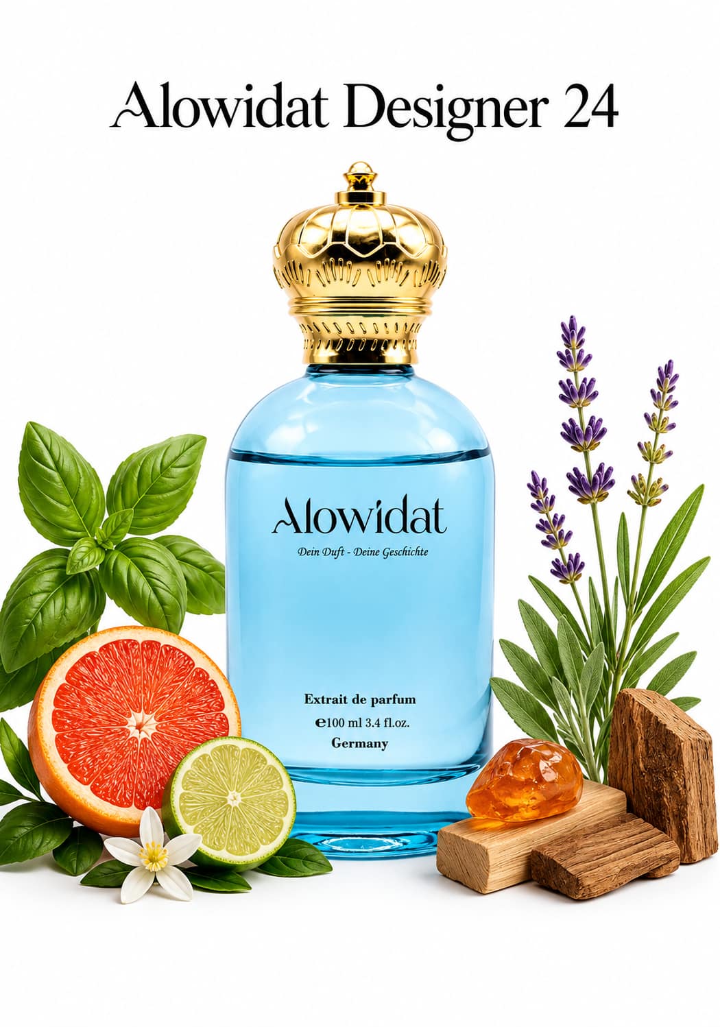 62c911d0-e8e9-4699-9628-30945173a13e عطر رجالي Alowidat Designer 24 – حمضي عطري بلمسة خشبية عنبرية - الصورة 1