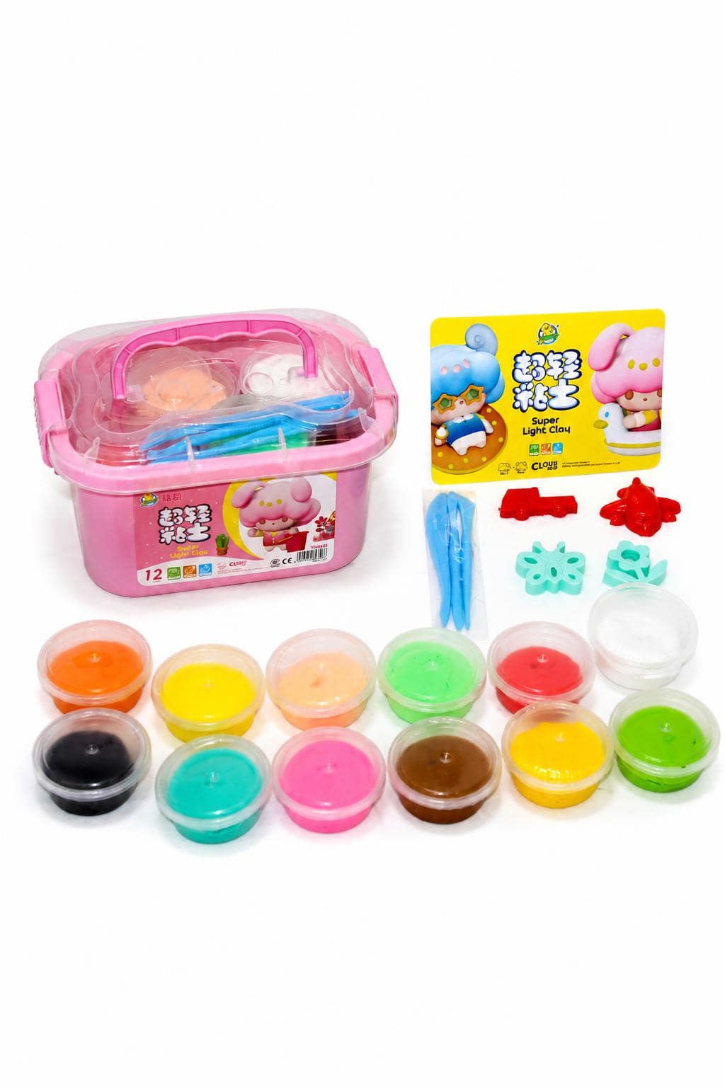 b7e53d3e-1edc-4c85-a299-e98138f97289.jpg معجون فوم للأطفال 12 قطعة مع علبة حمل - موديل 4345975 - الصورة 1