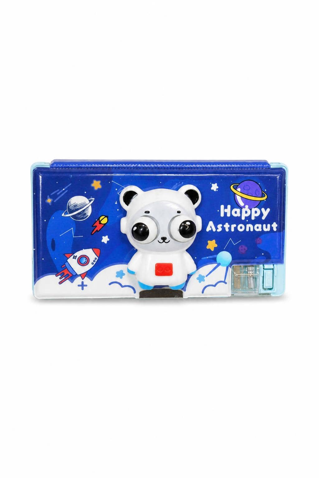 ef31ebf8-7f3b-4f47-a393-0da4aa04f6c6.jpg مقلمة بلاستيكية ممغنطة Happy Astronaut بطبقتين - 8528560 - الصورة 1