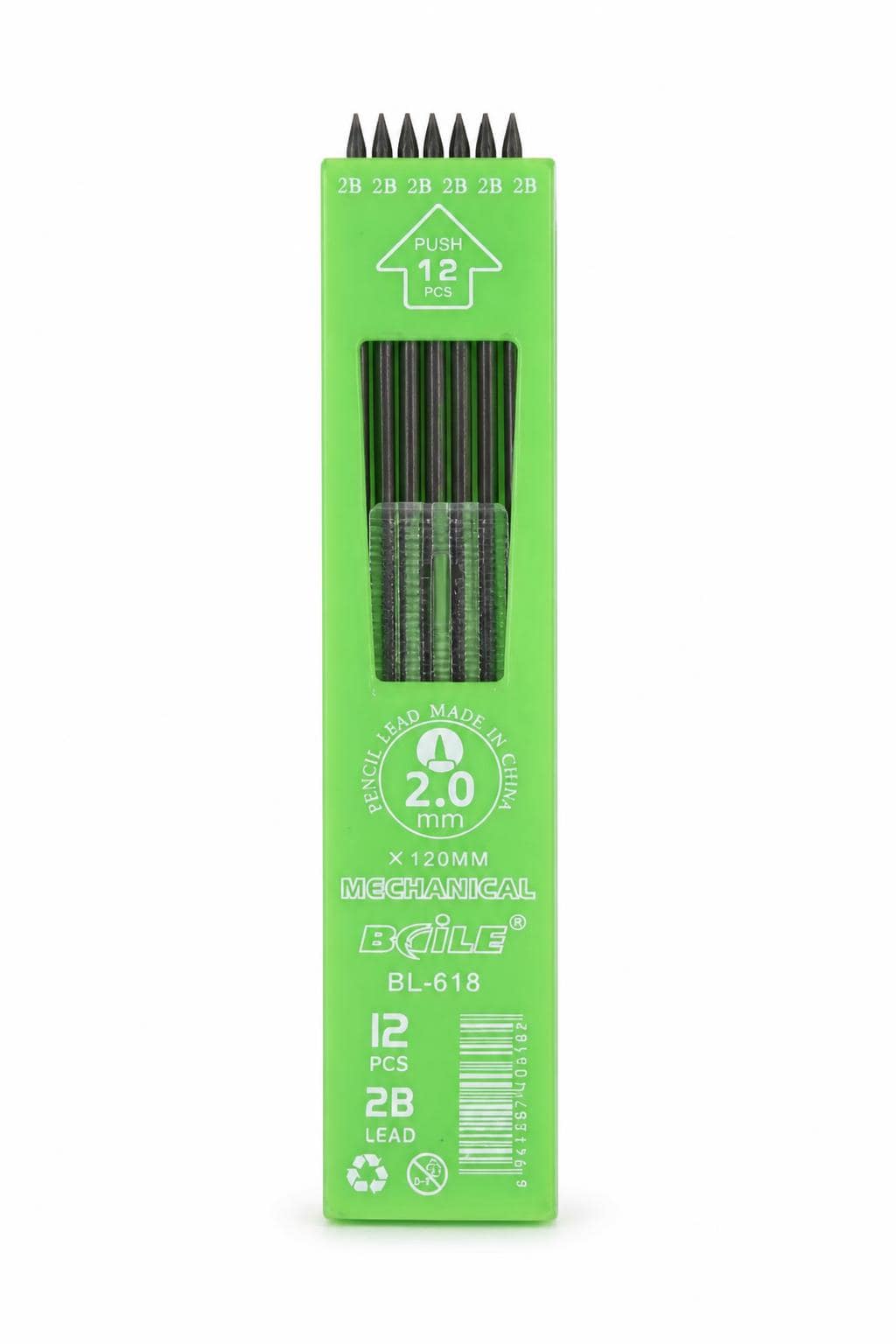 ac146e98-882a-438a-88ef-54b57bda1f15-1.jpg بوز رصاص BL-618 2.0mm 2B - 12 قطعة، موديل 12078 - الصورة 1