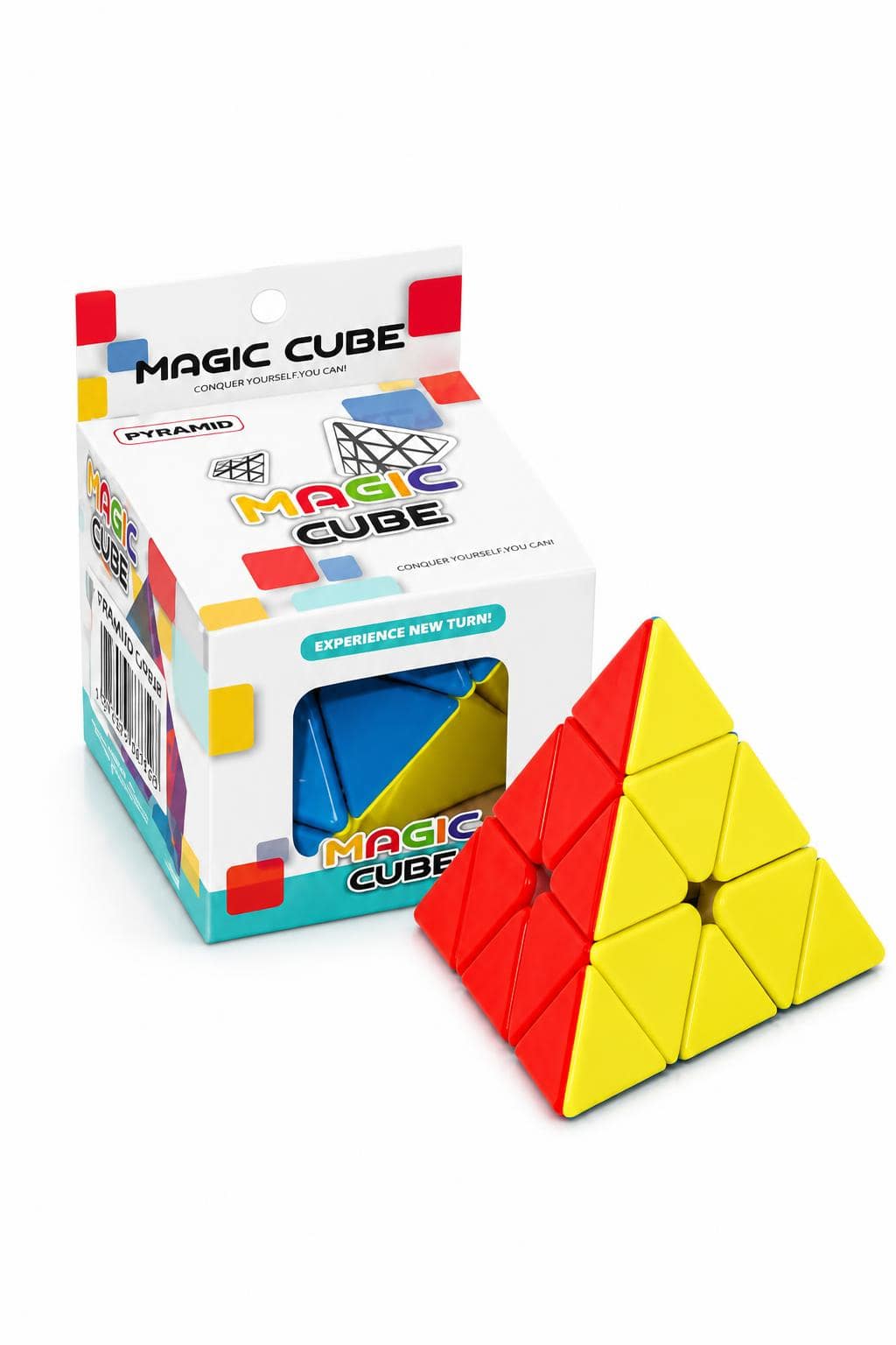 ce67dcc6-7f46-469e-af2f-04ccb8ae859d.jpg مكعب روبك مثلث Magic Cube هرمي ملون - موديل 8129185 - الصورة 1