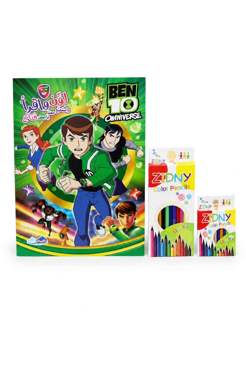 fb1a808f-9fa9-4870-820b-f6e6bd349248-1.jpg قصة ودفتر تلوين BEN 10 OMNIVERSE كبير مع قناع - 5298 - الصورة 1
