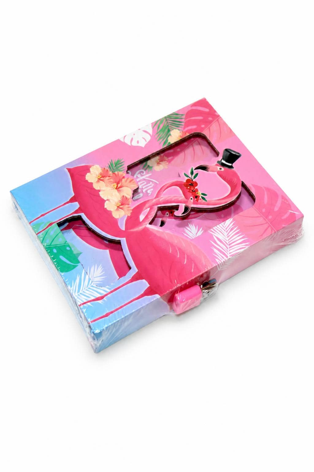 7439da3a-2f02-4258-b396-7741e0b53c49.jpg دفتر ذكريات بقفل ومفتاح بتصميم فلامنغو وردي - 3272916 - الصورة 1