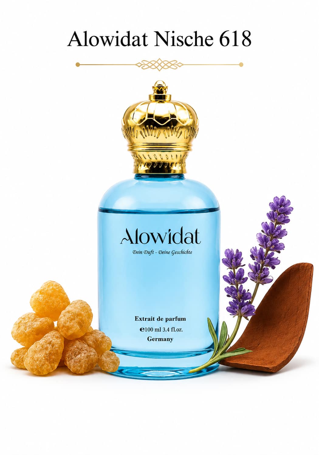 edb11a84-f228-4836-92e6-9fcaebfc2162 عطر رجالي Alowidat Nische 618 – عنبري جلدي بلمسة لافندر دافئة - الصورة 1